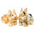 Мягкая игрушка Заяц цветной 24 см Uni-Toys P80104A
